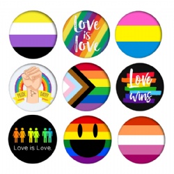Gay Pride Tinplate Badge