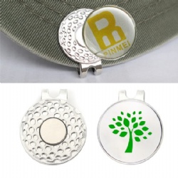 Magnetic Golf Hat Clip With Removable Ball Marker