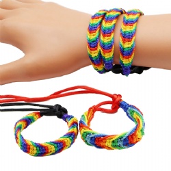 Rainbow LGBT Pride Woven Bracelet