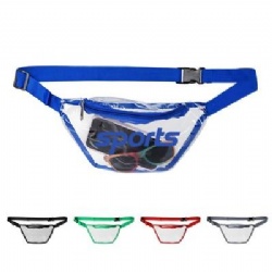 Transparent PVC Fanny Pack W/Zipper Pocket