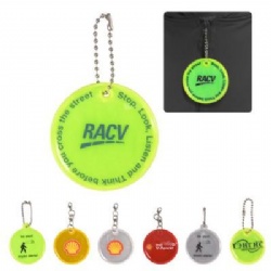 Round Shape Reflective Zipper Pull