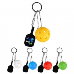 26-Hole Pickleball Keychain