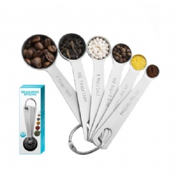 6 IN 1 Stainless Steel Measuring Spoons Set