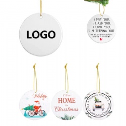 Ceramic Hanging Round Ornament