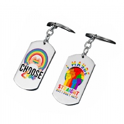 Stainless Steel LGBT Key Chain