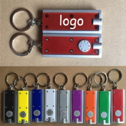 Rectangular Flashlight with Key Chain